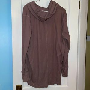 cowl neck sweater dress